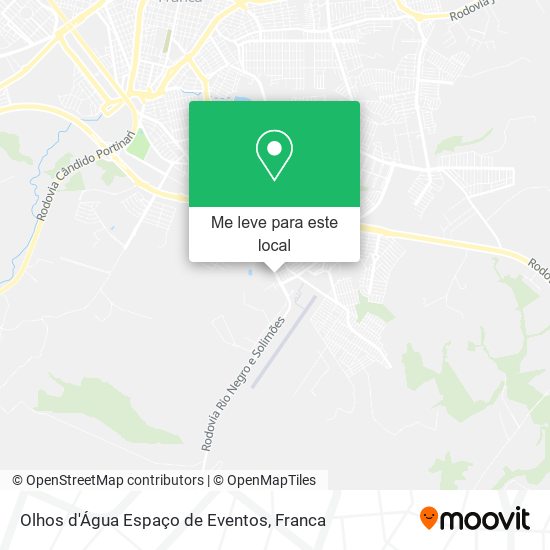 Olhos d'Água Espaço de Eventos mapa