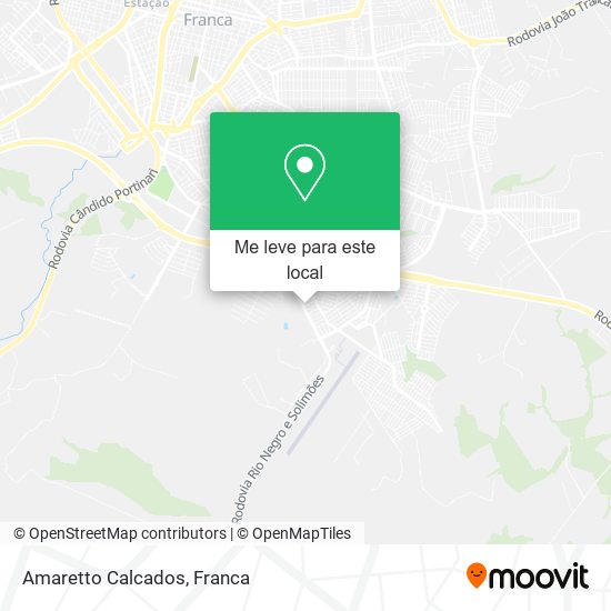 Amaretto Calcados mapa