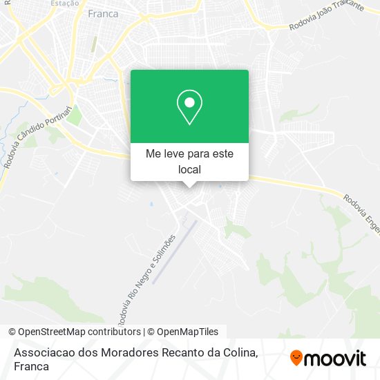 Associacao dos Moradores Recanto da Colina mapa