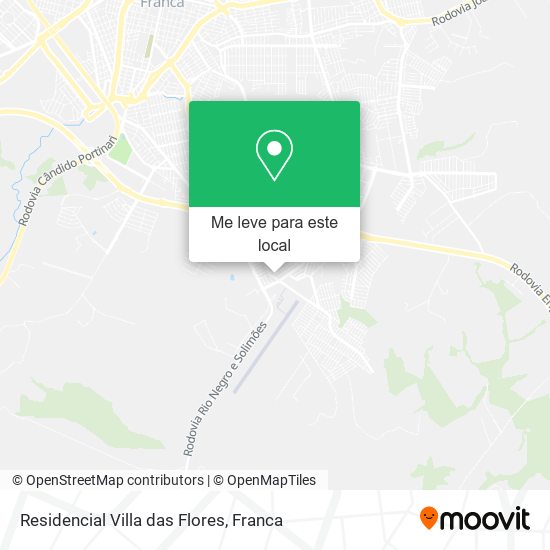 Residencial Villa das Flores mapa