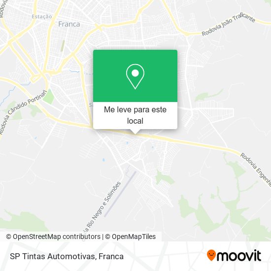 SP Tintas Automotivas mapa