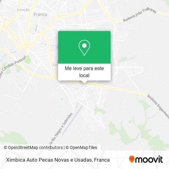 Ximbica Auto Pecas Novas e Usadas mapa