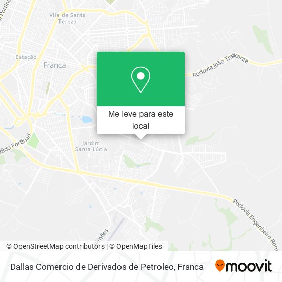 Dallas Comercio de Derivados de Petroleo mapa