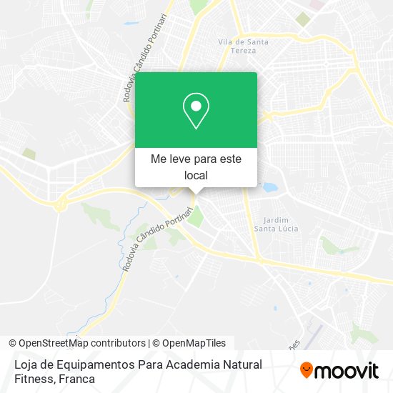 Loja de Equipamentos Para Academia Natural Fitness mapa