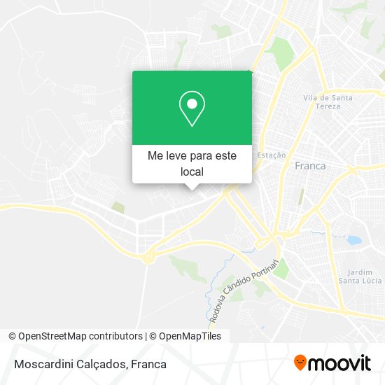Moscardini Calçados mapa