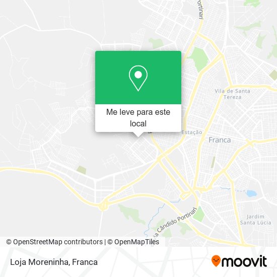 Loja Moreninha mapa
