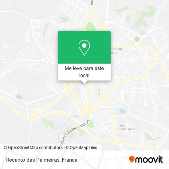 Recanto das Palmeiras mapa
