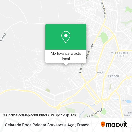 Gelateria Doce Paladar Sorvetes e Açai mapa
