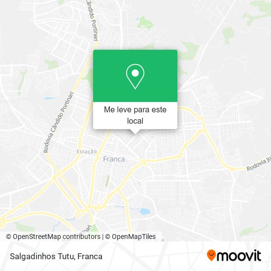Salgadinhos Tutu mapa