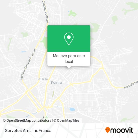 Sorvetes Amalini mapa
