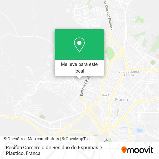 Recifan Comercio de Residuo de Espumas e Plastico mapa