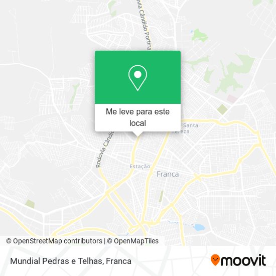 Mundial Pedras e Telhas mapa
