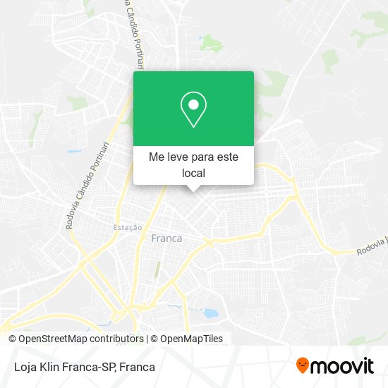 Loja Klin Franca-SP mapa