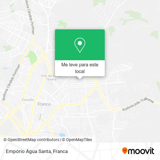 Empório Água Santa mapa