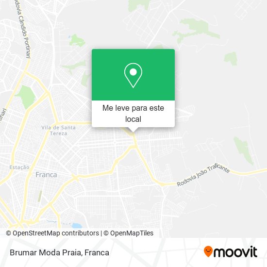 Brumar Moda Praia mapa