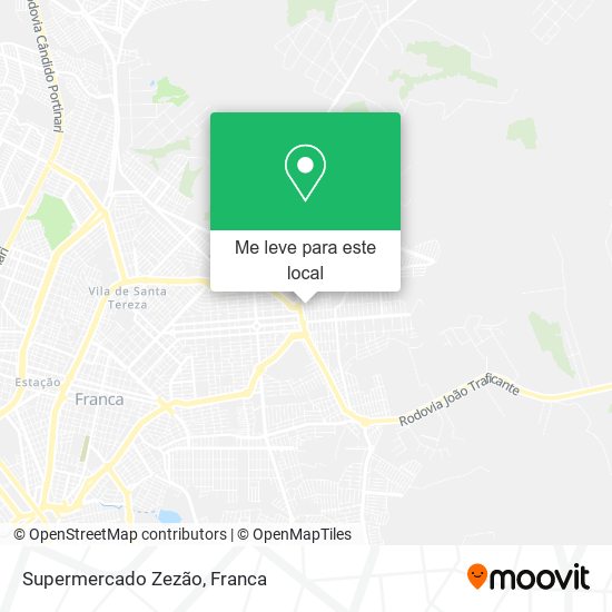 Supermercado Zezão mapa