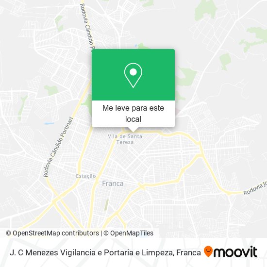 J. C Menezes Vigilancia e Portaria e Limpeza mapa
