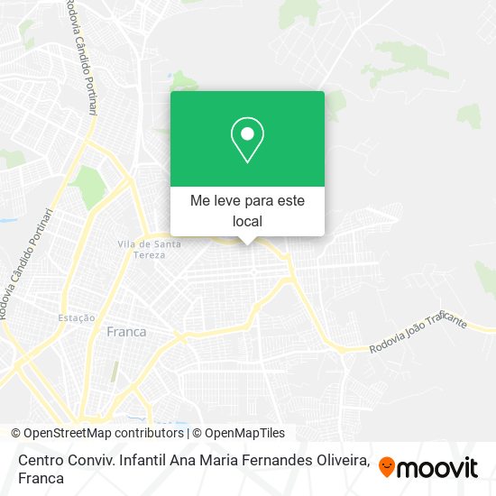 Centro Conviv. Infantil Ana Maria Fernandes Oliveira mapa