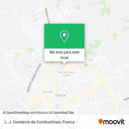 L. J. Comércio de Combustíveis mapa
