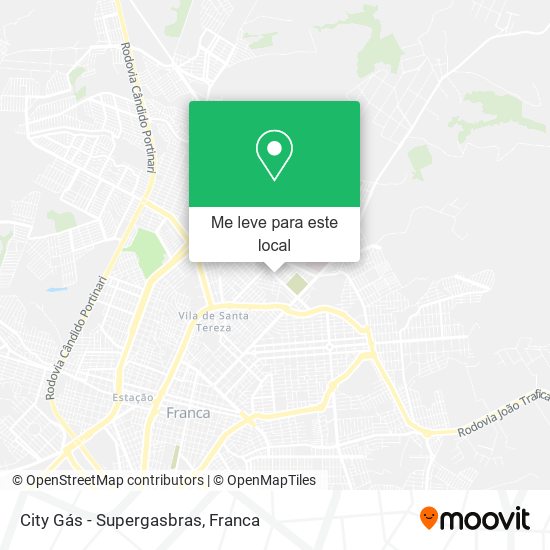 City Gás - Supergasbras mapa