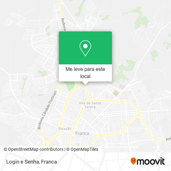 Login e Senha mapa