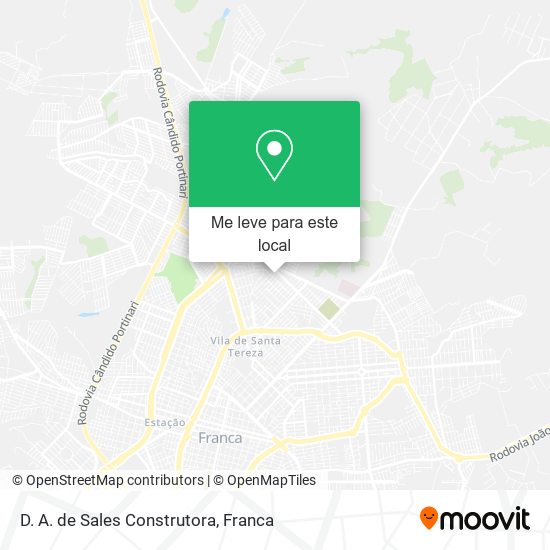 D. A. de Sales Construtora mapa
