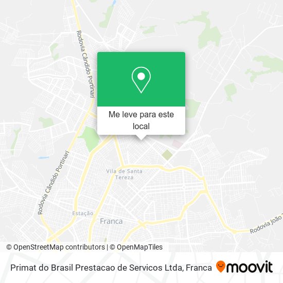 Primat do Brasil Prestacao de Servicos Ltda mapa