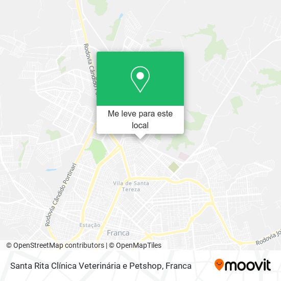 Santa Rita Clínica Veterinária e Petshop mapa