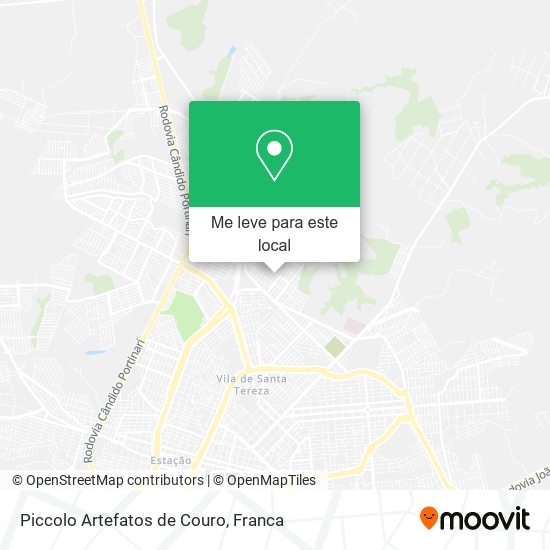 Piccolo Artefatos de Couro mapa