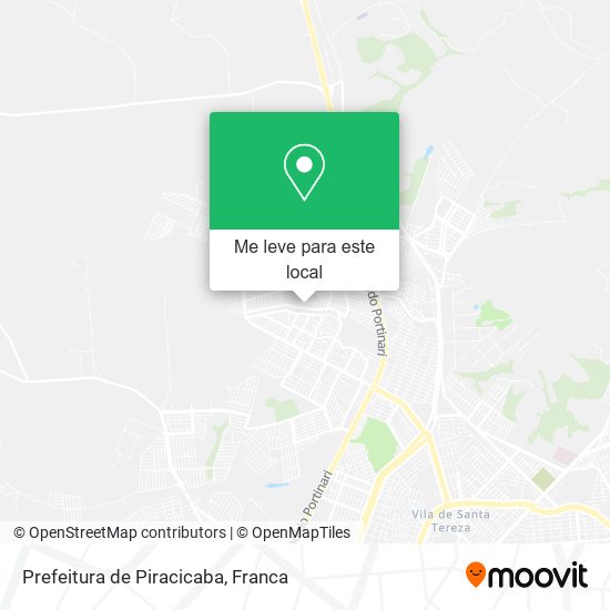 Prefeitura de Piracicaba mapa