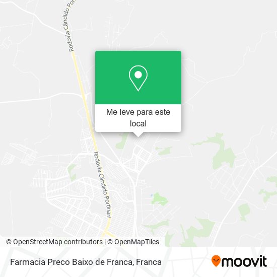 Farmacia Preco Baixo de Franca mapa
