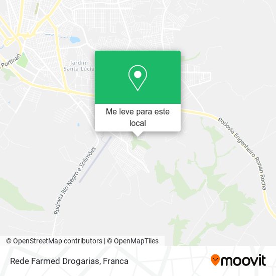 Rede Farmed Drogarias mapa