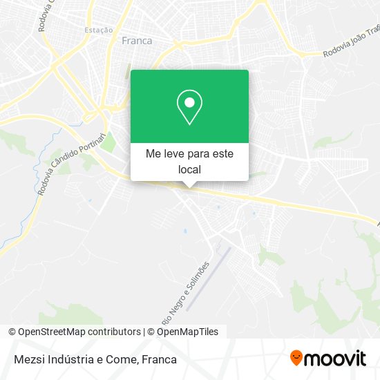 Mezsi Indústria e Come mapa