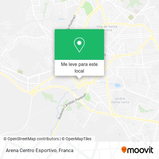 Arena Centro Esportivo mapa