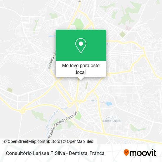 Consultório Larissa F. Silva - Dentista mapa