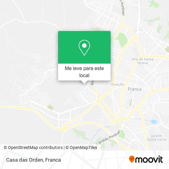 Casa das Orden mapa