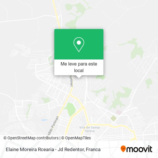 Elaine Moreira Rcearia - Jd Redentor mapa
