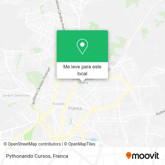 Pythonando Cursos mapa