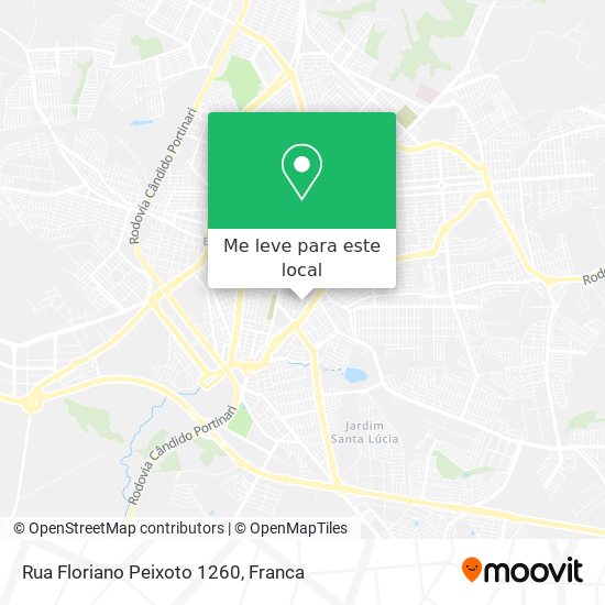 Rua Floriano Peixoto 1260 mapa