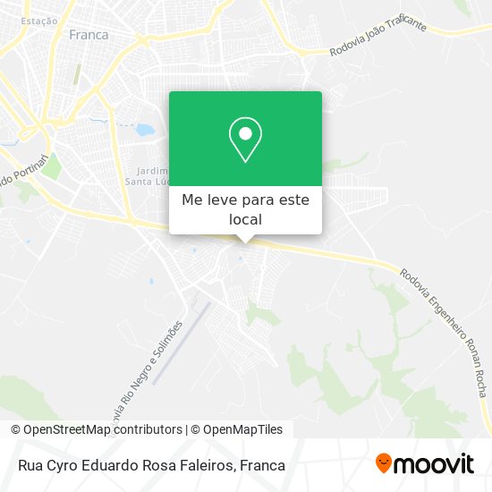 Rua Cyro Eduardo Rosa Faleiros mapa