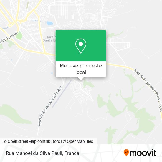 Rua Manoel da Silva Pauli mapa