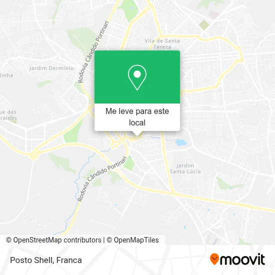 Posto Shell mapa
