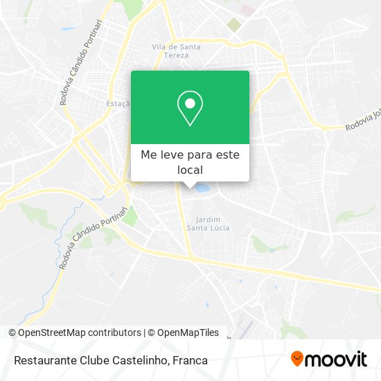 Restaurante Clube Castelinho mapa