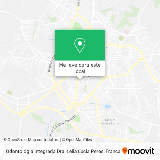 Odontologia Integrada Dra. Leila Lucia Peres mapa