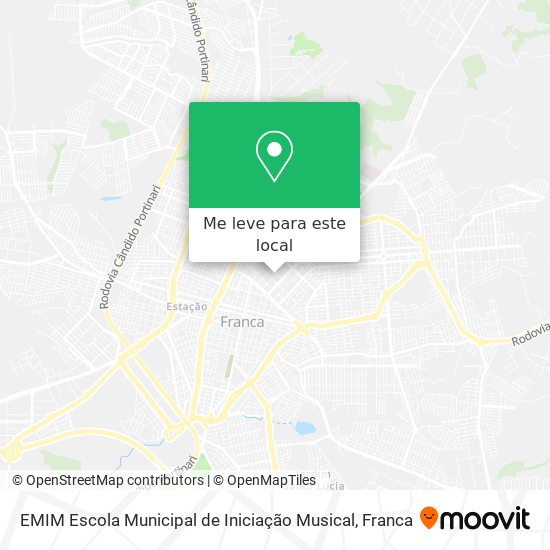 EMIM Escola Municipal de Iniciação Musical mapa