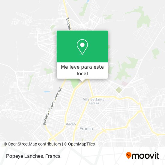Popeye Lanches mapa