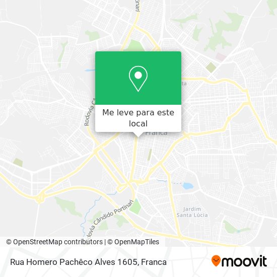 Rua Homero Pachêco Alves 1605 mapa