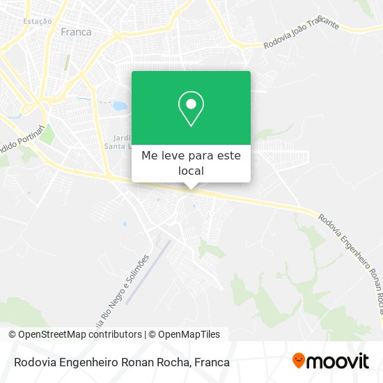Rodovia Engenheiro Ronan Rocha mapa