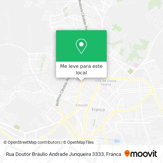 Rua Doutor Bráulio Andrade Junqueira 3333 mapa