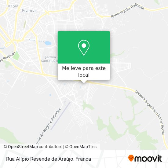 Rua Alípio Resende de Araújo mapa
